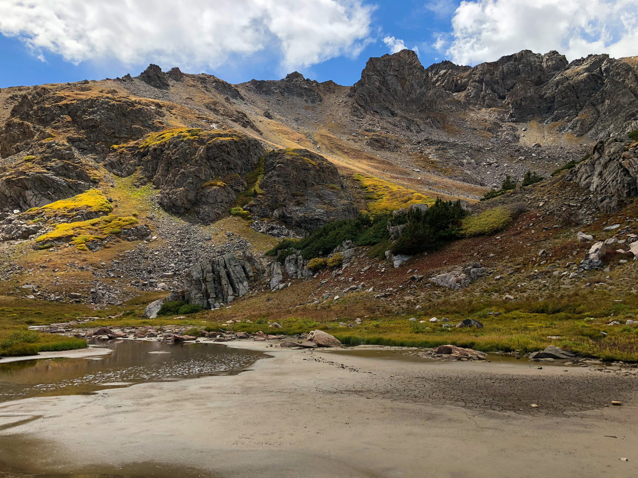 2018-herman-gulch - Lots of thick mud near the top. Herman Gulch, Colorado. September, 2018.
