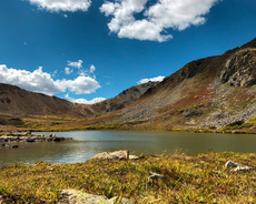 Herman Lake near the top of the Herman Gulch trail, Colorado. September, 2018.