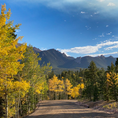 Catamount Trails near Pikes Peak, Colorado. October, 2019.